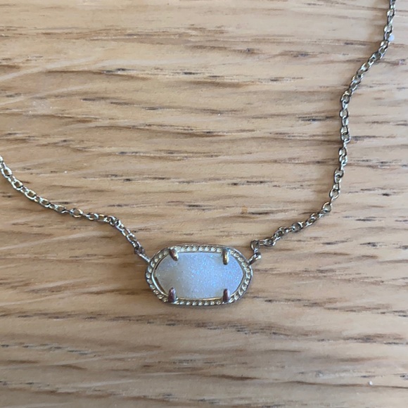 Kendra Scott Elisa necklace iridescent drusy gold - Picture 1 of 5